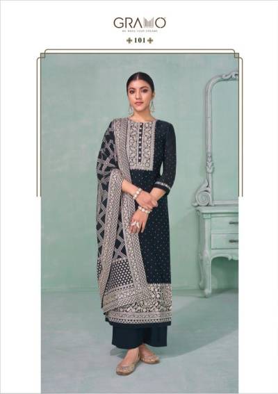 ANOKHI BY GRAMO GEORGETTE SALWAR KAMEEZ WHOLESALER IN INDIA
